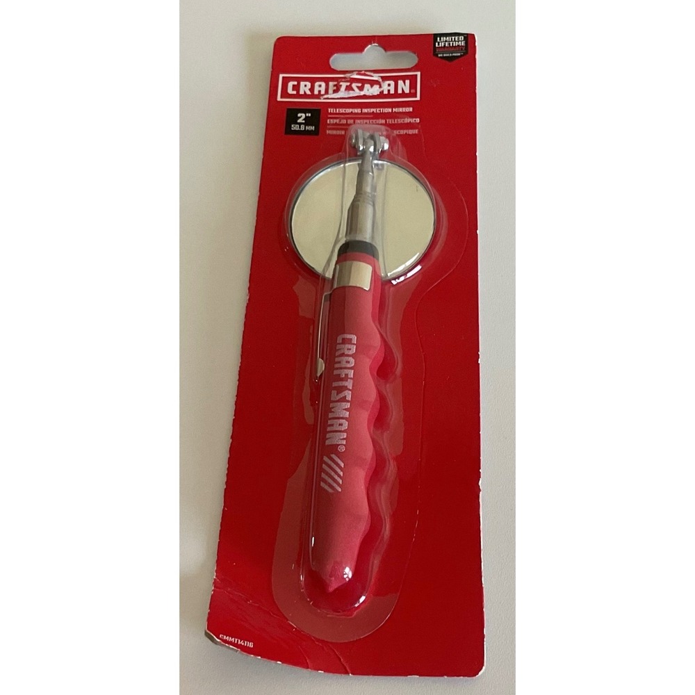 Craftsman Telescoping Inspection Mirror 2" Round Swivel 36" Reach CMMT14116